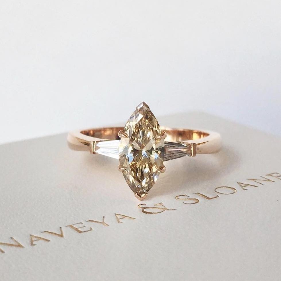 champagne marquise diamond